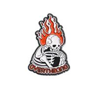 XUXINYCS 3PCS Halloween Brooch Terror Skull Skeleton Enamel Pin Funny Brooches for Clothing Backpack Decorations Breast Pins