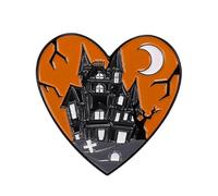 XUXINYCS 3PCS Halloween Brooch Terror Skull Skeleton Enamel Pin Funny Brooches for Clothing Backpack Decorations Breast Pins