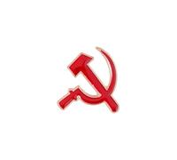 XUXINYCS 3PCS Retro Socialist Pointed Star Symbol Enamel Pin Red Star Sickle Hammer Brooches Badge Lapel Pin for Coat Cap