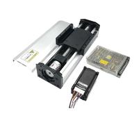 XUXINYCS 90mm Width Fully Enclosed Linear Rail Guide Slide Stage Dust Cover 100-300mm Stroke SFU1605 Nema 23 57mm 2NM Stepper Motor Drive