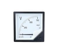 XUXINYCS Dc Analog Pointer Meter 5v 10v 15v 30v 75v 100v 150v 300v 500v 750v 1000v Square 6c2-V 80 * 80mm Voltmeter