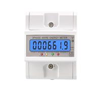 XUXINYCS Din Rail 3 Phase 4 Wire Electronic Watt Power Consumption Energy Meter Wattmeter Kwh 100a 380v Ac 50hz Lcd Backlight Display