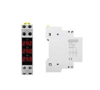 XUXINYCS LED Three Phase Voltmeter Bv-3r Mini Digital Display Modular Voltage Meter 80-500v