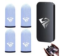 XUXN 1 Pair/2 Pair Finger Sleeves, 0.25mm Non-Slip Touch Screen Lightweight Thumb Sleeves Mobile Gaming,Smooth Feel Thumb Finger Gloves for All Touchscreen Devices Gaming