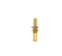 XUXPFJ 4mm 6mm 8mm 10mm 12mm 14mm 16mm 19mm 25mm Hose Barb Bulkhead Brass Barbed Tube Pipe Fitting Coupler Connector Adapter(25mm OD)