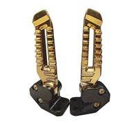 XUXRHMEAN For 150cc 125cc Motorcycle Foot Pegs Accessories Motorcycle Footpegs Footrest(Gold)