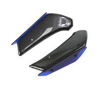 XUXRHMEAN For CBR650 CBR650R 2019-2022 Motorcycle Fixed Winglet Fairing Wing Motorcycle Front Spoiler Chin Fairing(Carbon Pattern Blue)