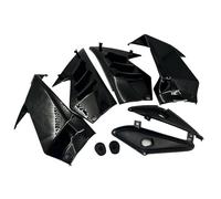 XUXRHMEAN For CBR650R 2018-2023 Motorcycle Front Side Winglet Wind Fin Spoiler Motorcycle Front Spoiler Chin Fairing(Bright Black)