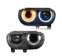 XUXRHMEAN For Dodge Challenger 2008-2014 Car RGB Front Headlights DRL Turn Signal Car Headlights(HEADLIGHT)
