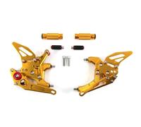 XUXRHMEAN For Ducati 959 Panigale 2016-2019 Motorcycle Rear Adjustable Footrests Adjustable Motorcycle Footpegs Footrest(1.0 Gold)