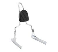 XUXRHMEAN For Harley Dyna Street Bob 2006-2017 Motorcycle Detachable Backrest Sissy Bar Pad Upright Motorcycle Rear Backrest(Chrome)