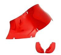 XUXRHMEAN For Harley Road Glide FLTRX 2015-2023 Motorcycle Windshield Wind Windscreen Deflector Cover Plate&Wide Wing Air Deflectors Motorcycle Windshield(Red)