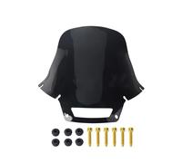 XUXRHMEAN For Harley Softail Low Rider ST FXLRST 2022 2023 2024 Motorcycle Windshield Deflctor Wind Screen Spoiler Motorcycle Windshield(18.4in Smoke Gold)