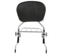 XUXRHMEAN For Harley Touring Road King Electra Street Glide Ultra Classic FLH FLT 2009-2022 Motorcycle Backrest Luggage Rack Motorcycle Rear Backrest(Chrome)