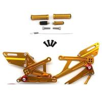 XUXRHMEAN For KAWASAKI Ninja H2 H2R ZXT0 2016-2021 QS Motorcycle Adjustable Rearset Footrest Motorcycle Footpegs Footrest(Gold)