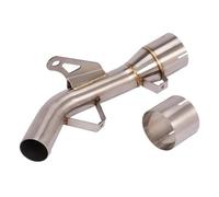 XUXRHMEAN For Kawasaki Ninja Z900 Z900e A2 2017-2019 Motorcycle Exhaust Middle Link Pipe Motorcycle Exhaust Middle Pipe Link Connect(Beige)