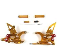 XUXRHMEAN For KAWASAKI Z900 ZR900 2020-2023 Motorcycle Accessories Adjustable Rearset Foot Peg Pedal Motorcycle Footpegs Footrest(Gold)