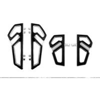 XUXRHMEAN For Softail Fat Boy FLD Touring Street Electra Glide FLHT Ultra Motorcycle Front Rear Footboard Pedal Motorcycle Footpegs Footrest(A)