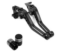 XUXRHMEAN for Vespa GTS GTV 300 2023 2024 Adjustable Short Motorcycle Brake Clutch Levers Handle Set Motorcycle Brake Clutch Levers(1 Set Black)