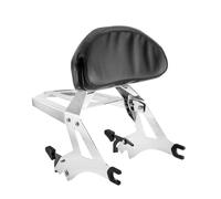 XUXRHMEAN For Victory Cross Roads And Cross Country Hard Ball 2010-2016 Motorcycle Passenger Sissy Bar Backrest Luggage Rack Motorcycle Rear Backrest(Silver)