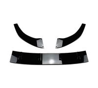 XUXRHMEAN For VW For Polo MK6 5 Door Hatchback 2019-2022 Front Bumper Spoiler Lip Lower Splitter Blade Guard Plate Car Front Bumper Splitter Spoiler(Glossy Black)