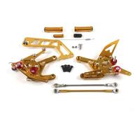 XUXRHMEAN For Y&AMAHA MT-10 FZ-10 2016-2021 Motorcycle Adjustable Rearset Foot Pegs Accessories Motorcycle Footpegs Footrest(2.0 Gold)