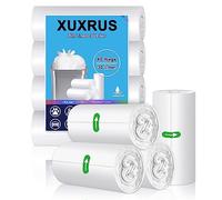 XUXRUS 30L Strong Tall Pedal Bin Bags, White Clear Kitchen Trash Liners, 40 Counts - Home Kitchen Bathroom Office Use, Camping Party Waste Disposal
