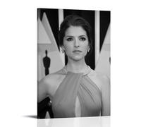 XuXueCC Actress Anna Kendrick Retro Poster Star Artworks Picture Print Wall Art Painting Canvas Gift Decor Homes Decorative Frame 16x24inch(40x60cm)