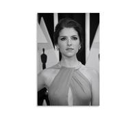 XuXueCC Actress Anna Kendrick Retro Poster Star Print Photo Art Painting Canvas Home Decorative Bedroom Modern Decors Unframe 16x24inch(40x60cm)