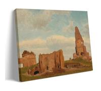 XuXueCC Albert Bierstadt Wall Art Prints Paintings Poster Ruins-Campagna of Rome (1867) Wall Art Picture Painting Canvas Prints Artworks Bedroom Living Room Decor Frame 08x12inch(20x30cm)