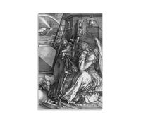 XuXueCC Albrecht Dürer Wall Art Prints Paintings Poster Melencolia I Home Decor Wall Art Hanging Picture Print Bedroom Decorative Paintings Room Unframe 16x24inch(40x60cm)