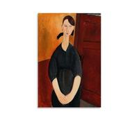 XuXueCC Amedeo Modigliani Wall Art Prints Paintings Poster Portrait of Paulette Jourdain (1919) Room Aesthetic Print Art Wall Painting Canvas Modern Bedroom Decor Unframe 12x18inch(30x45cm)