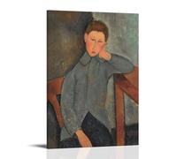 XuXueCC Amedeo Modigliani Wall Art Prints Paintings Poster The Boy (1919) Picture Print Canvas Wall Paint Arts Decor Modern Home Artworks Gift Idea Frame 20x30inch(50x75cm)