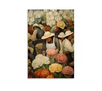 XuXueCC Diego Rivera Wall Art Prints Paintings Poster Recolectoras De Flores Canvas Wall Art Decorative Bedroom Modern Home Print Picture Artworkss Unframe 24x36inch(60x90cm)