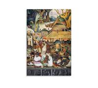 XuXueCC Diego Rivera Wall Art Prints Paintings Poster The Zapotec Civilization Mural Picture Print Canvas Wall Paint Arts Decor Modern Home Artworks Gift Idea Unframe 08x12inch(20x30cm)