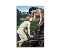 XuXueCC Edward Burne Jones Wall Art Prints Paintings Poster Pan And Psyche Artworks Picture Print Wall Art Painting Canvas Gift Decor Homes Decorative Unframe 08x12inch(20x30cm)