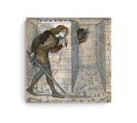 XuXueCC Edward Burne Jones Wall Art Prints Paintings Poster Theseus And The Minotaur In The Labyrinth Print Photo Art Painting Canvas Home Decorative Bedroom Modern Decors Unframe 28x28inch(70x70cm)