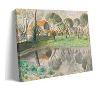 XuXueCC Eric Ravilious Wall Art Prints Paintings Poster Newt Pond Canvas Art And Wall Art Picture Print Modern Family Bedroom Decors Frame 08x12inch(20x30cm)