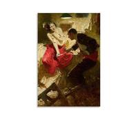XuXueCC Figurative Art The Red Shawl by Dean Cornwell 1922 Wall Decor Poster Picture Print Canvas Wall Paint Arts Decor Modern Home Artworks Gift Idea Unframe 16x24inch(40x60cm)