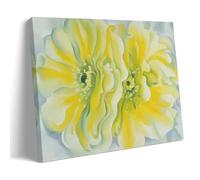 XuXueCC Georgia O'Keeffe Yellow Cactus Flowers Art Print - American Modernism Botanical Wall Decor Canvas Wall Art Picture Prints Hanging Photo Gift Idea Decor Homes Artworks Frame 16x24inch(40x60cm)