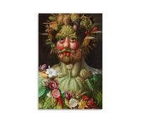 XuXueCC Giuseppe Arcimboldo Wall Art Prints Paintings Poster Rudolf II. Jako Vertumnus Art Print Wall Photo Paint Hanging Picture Family Bedroom Decor Gift Unframe 20x30inch(50x75cm)