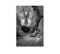 XuXueCC Gustave Dore Wall Art Prints Paintings Poster Satan And Beelzebub Decorative Painting Canvas Wall Art Living Rooms Bedroom Painting Unframe 12x18inch(30x45cm)