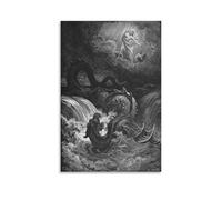 XuXueCC Gustave Dore Wall Art Prints Paintings Poster The Destruction of Leviathan Canvas Wall Art Picture Prints Hanging Photo Gift Idea Decor Homes Artworks Unframe 20x30inch(50x75cm)