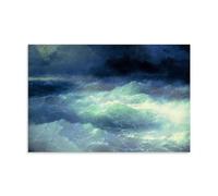 XuXueCC Ivan Aivazovsky Wall Art Prints Paintings Poster Among The Waves 1898 Art Canvas Painting Decor Wall Print Photo Home Modern Decoratives Unframe 20x30inch(50x75cm)