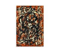 XuXueCC Jackson Pollock Wall Art Prints Paintings Poster Abstract Famous Free Form Painting Print Photo Art Painting Canvas Home Decorative Bedroom Modern Decors Unframe 08x12inch(20x30cm)