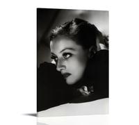 XuXueCC Joan Crawford Retro Poster Star Canvas Art And Wall Art Picture Print Modern Family Bedroom Decors Frame 08x12inch(20x30cm)