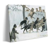 XuXueCC Louis Wain Poster Many Cat_LE Picture Print Canvas Wall Paint Arts Decor Modern Home Artworks Gift Idea Frame 20x30inch(50x75cm)