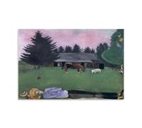 XuXueCC Marc Chagall Wall Art Prints Paintings Poster The Poet Reclining Art Print Wall Photo Paint Hanging Picture Family Bedroom Decor Gift Unframe 24x36inch(60x90cm)