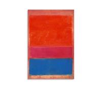 XuXueCC Mark Rothko Wall Art Prints Paintings Poster Royal Red And Blue Abstract Wall Art (2) Print Photo Art Painting Canvas Home Decorative Bedroom Modern Decors Unframe 24x36inch(60x90cm)