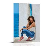 XuXueCC Michelle Keegan Prints Art Star Room Aesthetic Print Art Wall Painting Canvas Modern Bedroom Decor Frame 20x30inch(50x75cm)